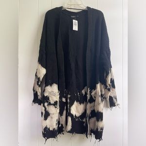 *RETIRED* NWT LoveSick collection Cotton Knit Open Front Cardigan